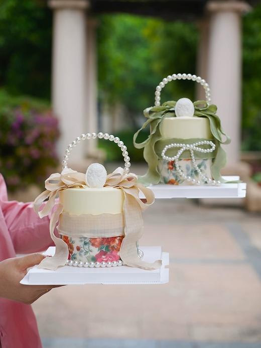 网红欧式蛋复花篮造型（绿色丝带） 商品图3