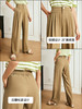 OLrain欧芮儿法式卡其色西装休闲裤女夏季2023新款高腰冰爽长裤薄 商品缩略图2