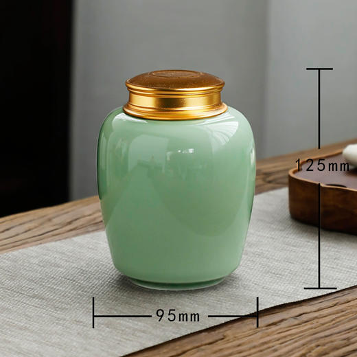 青瓷招财罐【单瓷 • 75g】30元 一个/满20个包邮 商品图4