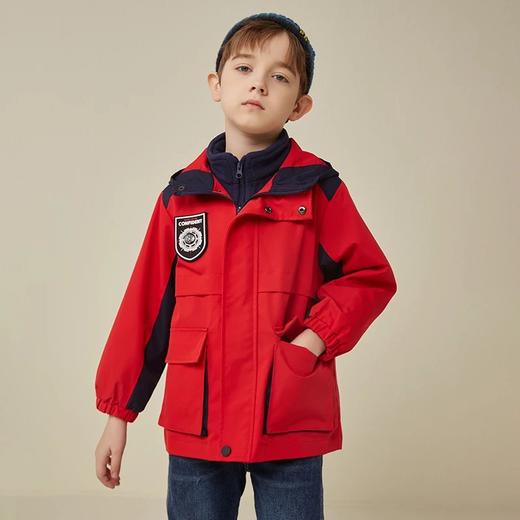 【反季特价清仓】龙之涵 亲子款一衣三穿冲锋衣 冲锋裤合集  时尚 保暖三合一 婴幼儿A类标准 防水防油防污 商品图11