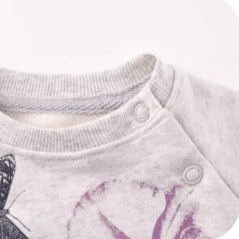 棉果果春秋款女童圆领卫衣M322180218498 商品图2