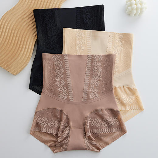 【蕾丝收腹小性感内裤】新款高腰收腹，透气干爽，柔软亲肤，精致蕾丝边，提拉臀部，不卷边不夹臀，裆部吸湿透气！ 商品图2