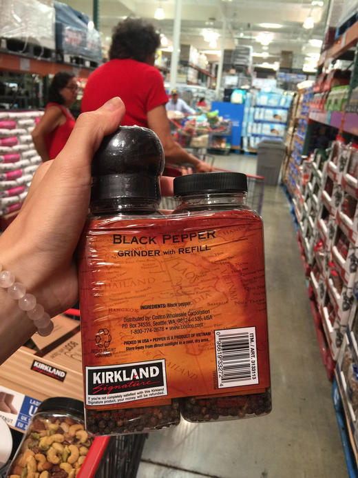 美国🇺🇸直邮特价158元/2瓶装，太划算了😍😍Kirkland柯克兰黑胡椒粒357g，新出的附带一瓶替换装～自带研磨器 商品图0