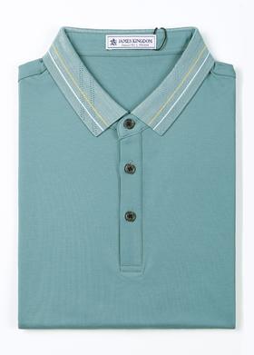 占姆士男士翻领纯色短袖POLO衫