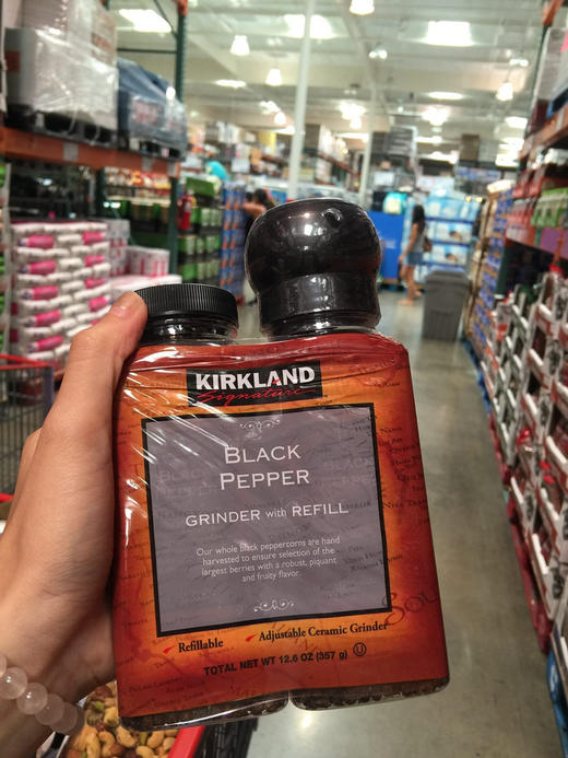美国🇺🇸直邮特价158元/2瓶装，太划算了😍😍Kirkland柯克兰黑胡椒粒357g，新出的附带一瓶替换装～自带研磨器 商品图3
