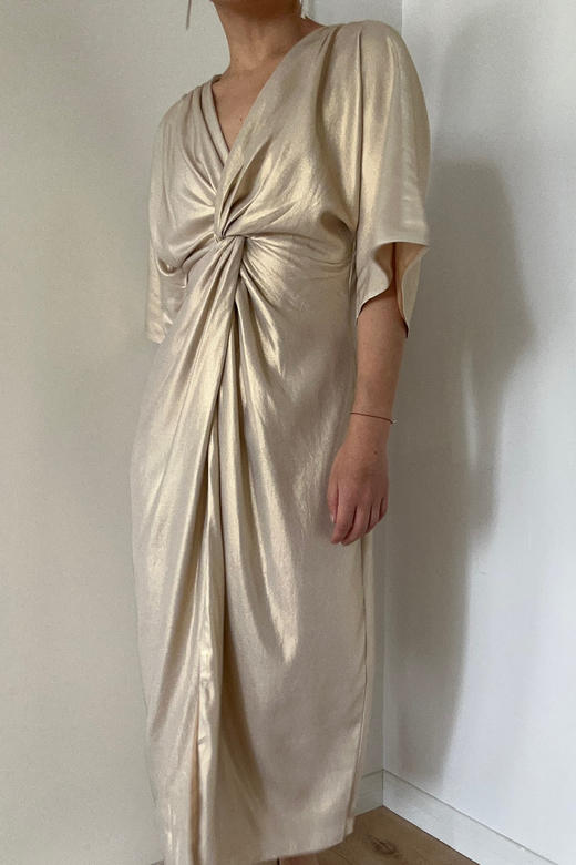 CG｜Lauren Dress [真丝扭结深V连衣裙] 商品图12