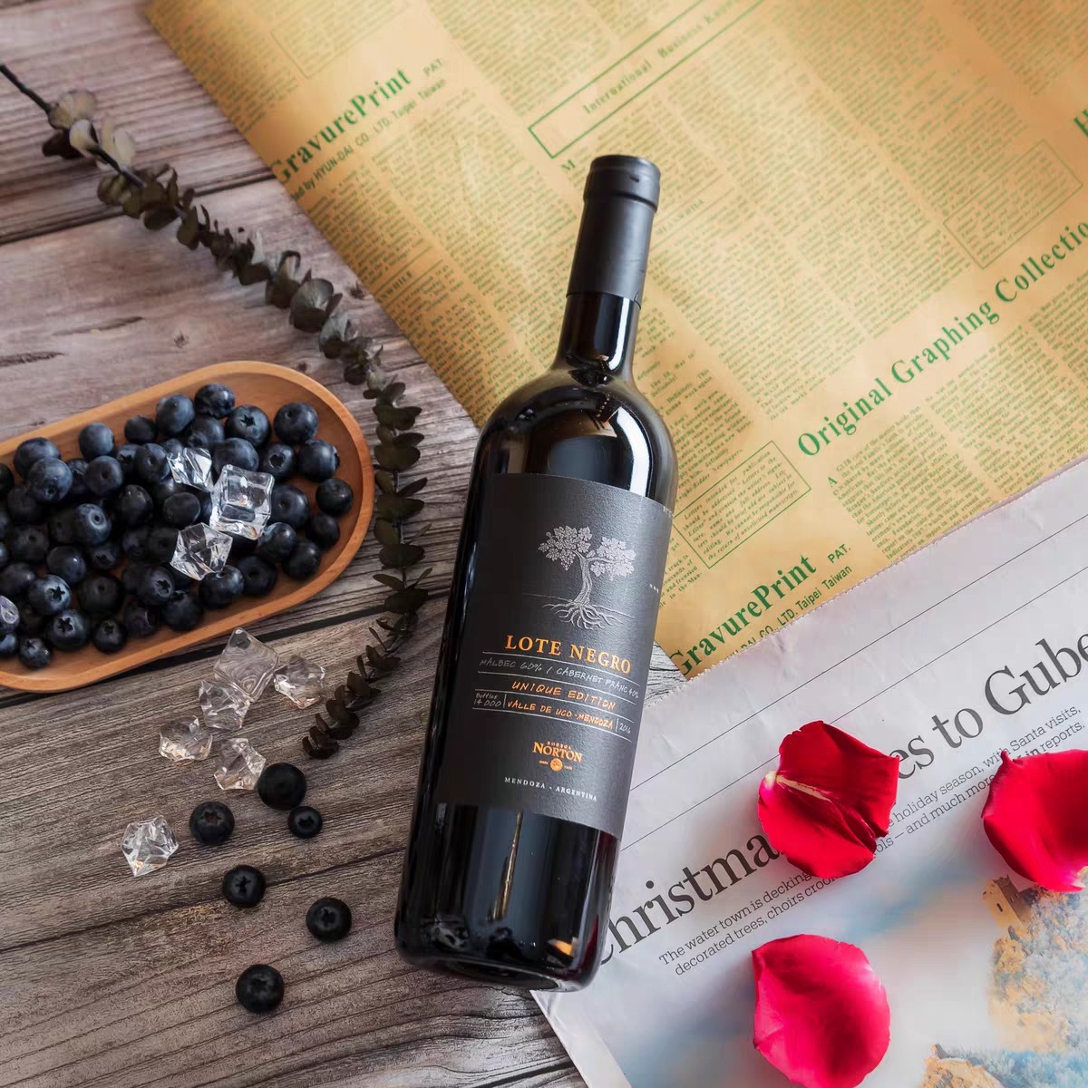 百年名庄珍藏版！入选世界醉好酒庄——阿根廷门多萨产区诺顿酒庄黑标混酿红葡萄酒