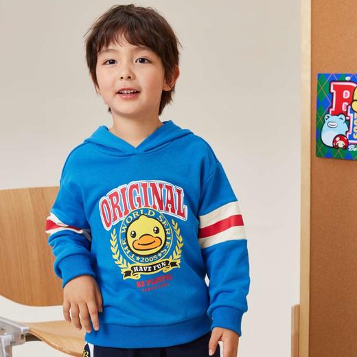 B.DUCK小黄鸭童装春秋带帽卫衣105-150 BF3408083 商品图0