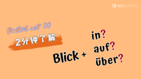 Blick 搭配 auf, über 还是 in？