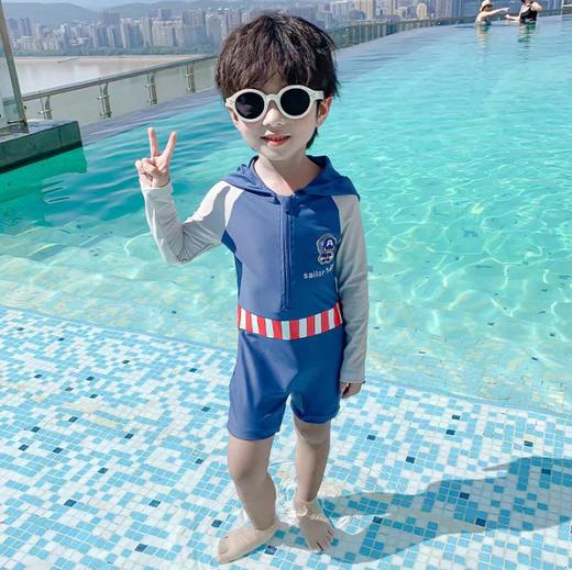 夏P245男女中童分体泳衣A230601（XL-5XL） 商品图0