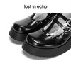 [捡漏价]lost in echo设计师品牌圆头铆钉复古双扣带粗跟增高休闲玛丽珍鞋 商品缩略图4