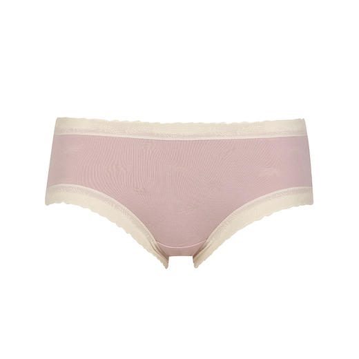 都市丽人健康系列人棉提花木代尔系列高弹裤全件艾草抗菌加倍舒适中腰平角女士内裤LK35F1 商品图4