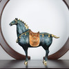 招财铜马摆件创意纯铜唐马家居客厅办公室开业礼品装饰品纯铜热着色 唐马 32*11*30 书房 办公室 居家摆件 玄关 商品缩略图1