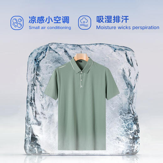 【新款DPS】大依优型大码短袖POLO衫翻领夏季加肥加大肥佬休闲商务宽松透气 商品图2