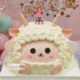 【3D立体蛋糕】小绵羊