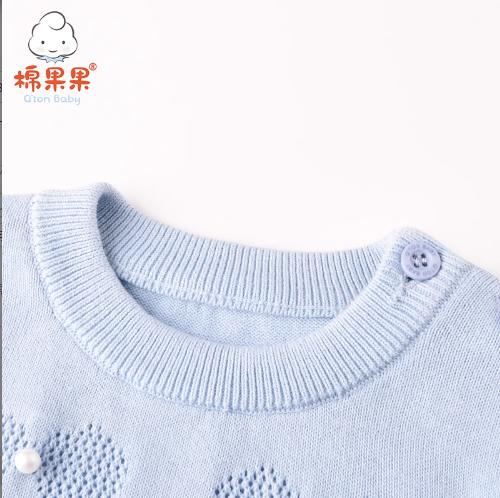 棉果果春秋款女童纯棉线套头毛衫M122160218064 商品图5