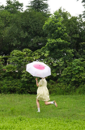 蜜桃遮阳伞