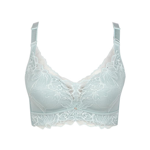 都市丽人舒软挺塑AB杯适穿蕾丝调整型文胸中厚款3/4杯塑身文胸无钢圈内衣四排扣新年本命年红品LJ34H8 商品图4