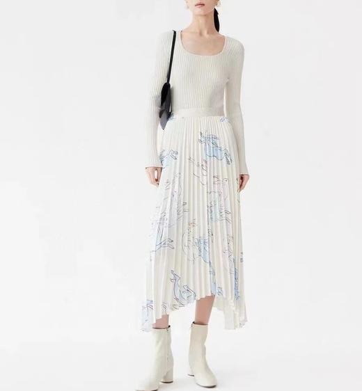 26年年初福利~6折！丹山飞玉兔印花百褶半裙 商品图0