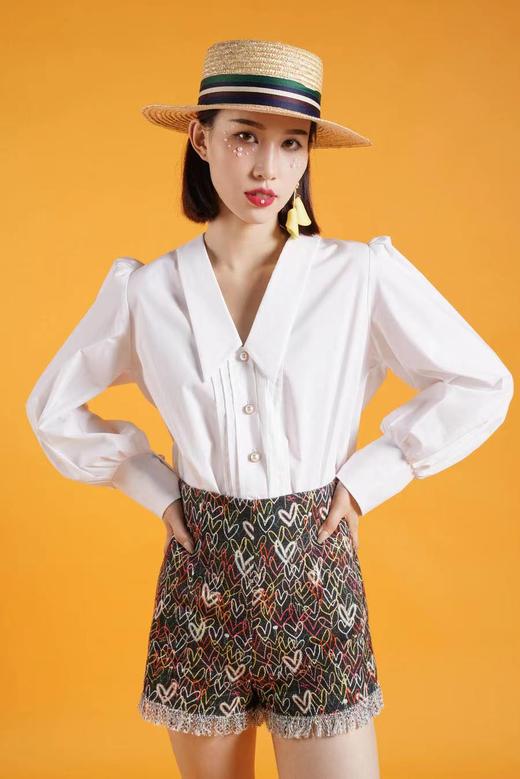 S1臣禾爱心花色短裤9108920644 商品图1