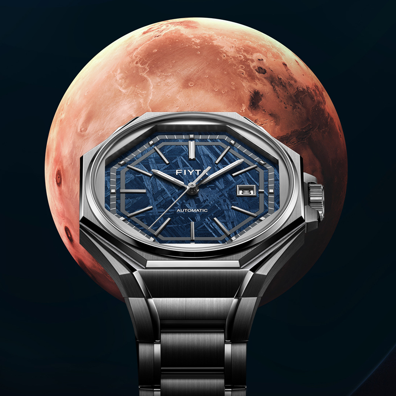 飞亚达航天系列火星500纪念款腕表机械男表陨石盘