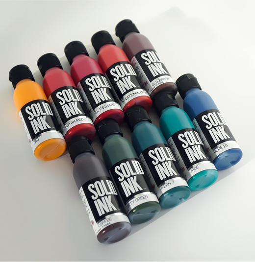 金尊12色 25色 60色全套91色套装新增彩色色料进口纹身色料惊蛰刺青器材 商品图3