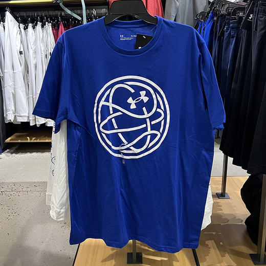 Under Armour/安德玛 男士印花圆领宽松短袖透气运动T恤 商品图1