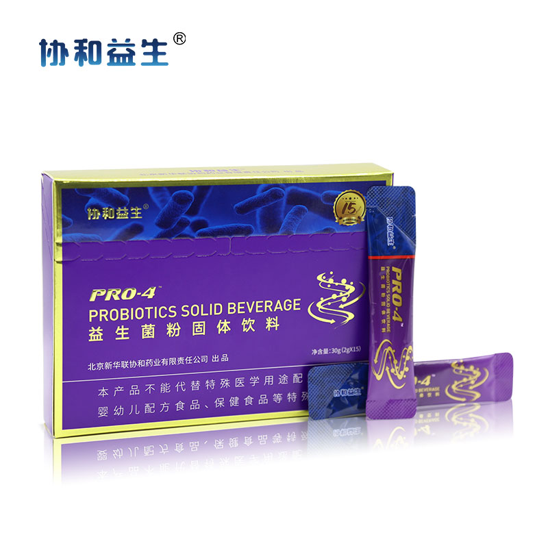 协和益生Pro-4益生菌粉固体饮料30g/盒 2gx15袋 复合益生元