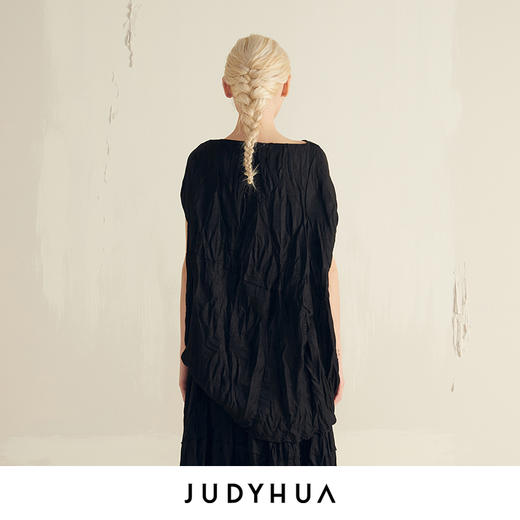 JUDYHUA 立方体设计皱褶上衣 商品图2