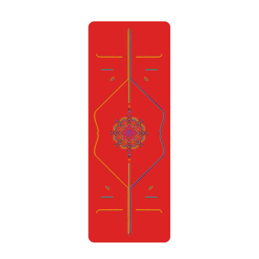 瑜伽垫天然橡胶防滑女士专业级运动垫吸汗印花土豪垫彩虹家用地垫 商品图9