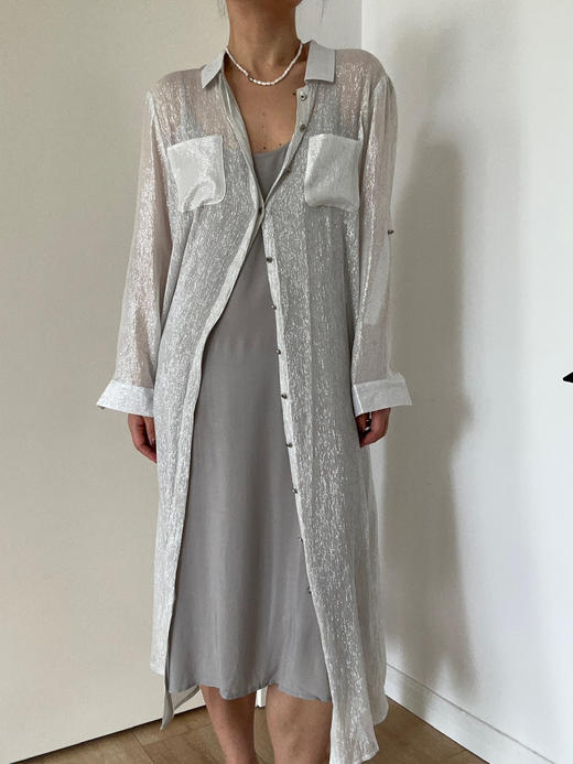 CG｜Long Shirt Dress [真丝长款衬衫裙] 商品图3