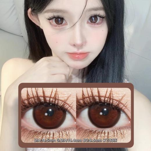 AgensColor年抛·红莓黑加仑·14.5mm(着色参考14.4mm) 0-1000度(无525/575) 韩产进口·(建议佩戴6-8个月左右更换) 商品图0