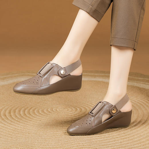 夏季新款，简约坡跟两穿凉鞋XYM-k767 商品图6