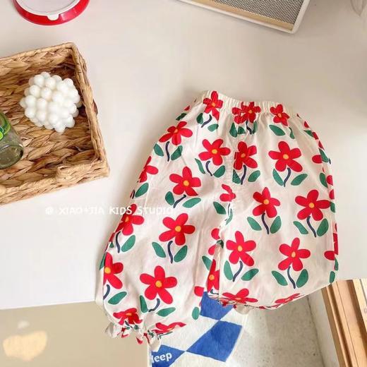 （合作款）复古碎花女童度假防晒裤 商品图2