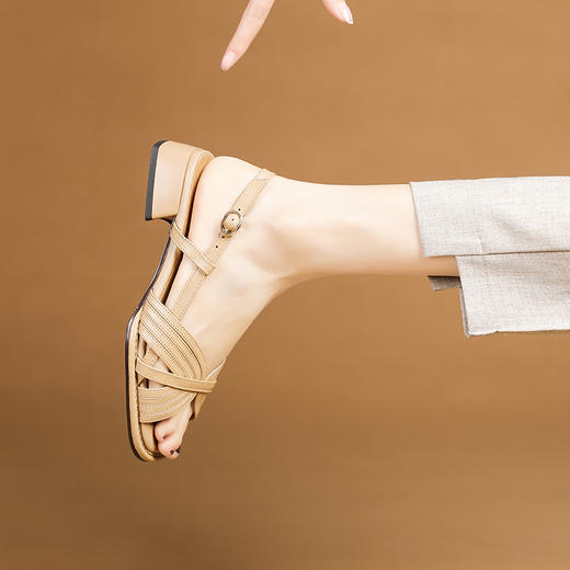 舒适百搭，低跟粗跟凉鞋XYM-k778 商品图4