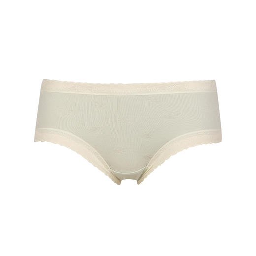 都市丽人健康系列人棉提花木代尔系列高弹裤全件艾草抗菌加倍舒适中腰平角女士内裤LK35F1 商品图5