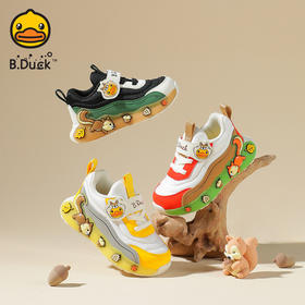 【走秀款松鼠鸭】B.Duck小黄鸭儿童休闲男女童防滑运动鞋 B3483049A