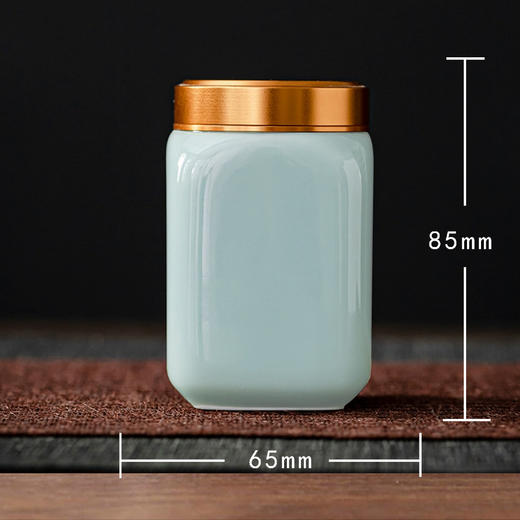 迷你四方罐【单瓷 • 30g• 兰】15元 一个/满30个包邮 商品图1