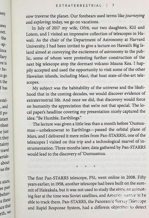 预售 【中商原版】天外来客 英文原版 Extraterrestrial The First Sign of Intelligent Life Beyond Earth ABRAHAM LOEB 商品图6