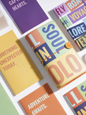 【趁早文创】趁早有梦就出发系列旅行手册护照身份证收纳可拆卸替换封皮内芯行程购物地点记录笔记本旅行日记手帐