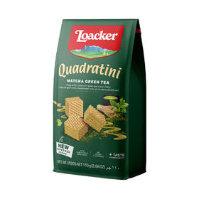 loacker莱家粒粒装威化抹茶味110g/袋