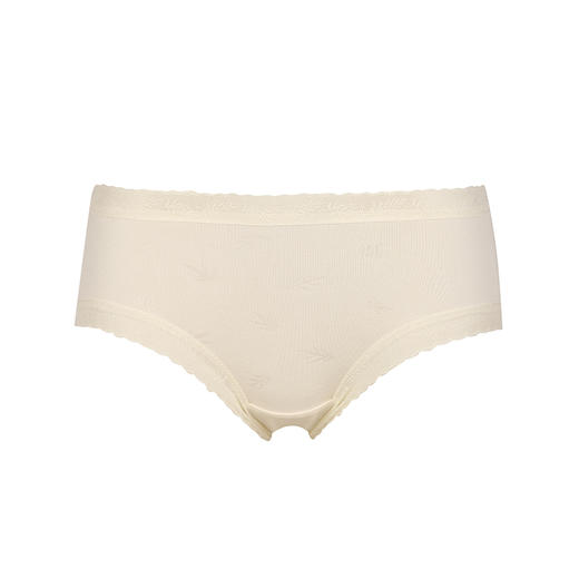 都市丽人健康系列人棉提花木代尔系列高弹裤全件艾草抗菌加倍舒适中腰平角女士内裤LK35F1 商品图3