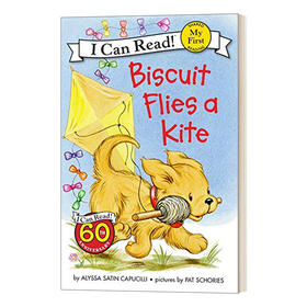Collins柯林斯 英文原版 Biscuit Flies a Kite 小饼干I狗放风筝 My First I Can Read 汪培珽书单 儿童英语课外阅读故事书 英文版 进口英语书籍