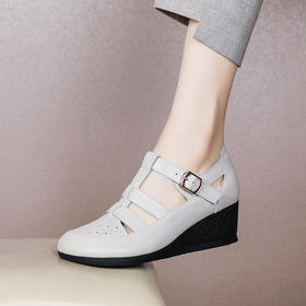 舒适百搭，中年妈妈坡跟凉鞋XYM-k766