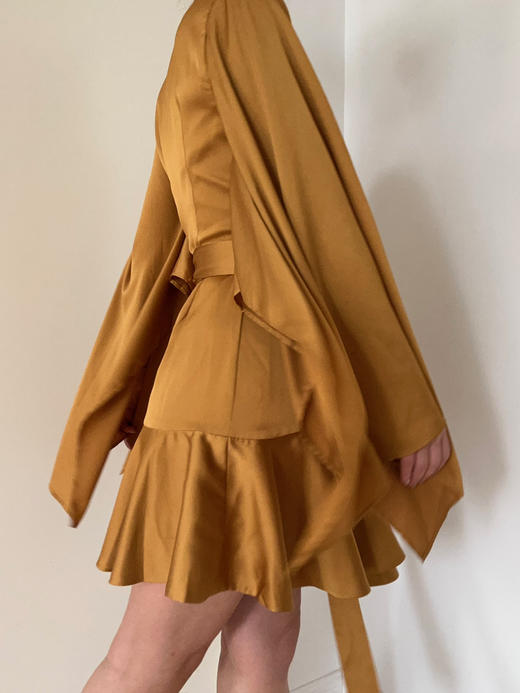 KEEPSAKE | Romance Wrap Dress [裹身裙 短款 金] 商品图3