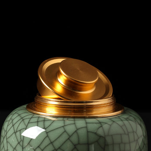 哥窑招财罐【单瓷 • 75g】30元 一个/满20个包邮 商品图5