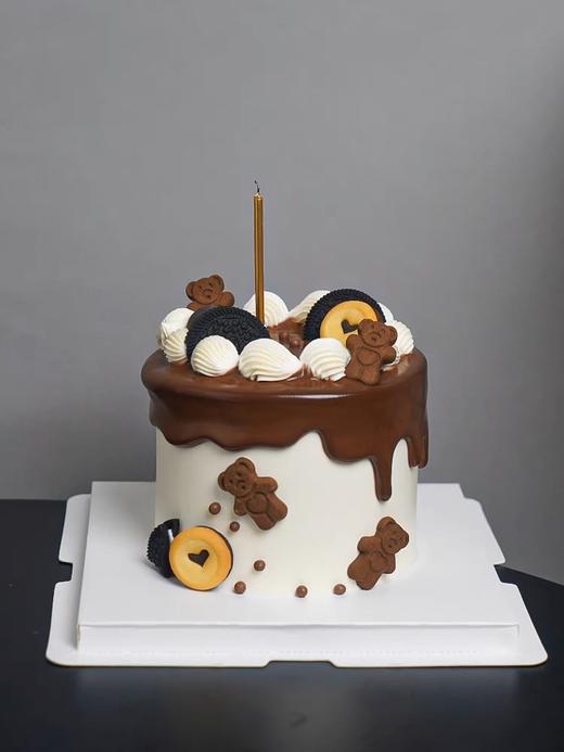 巧克力淋面小熊饼干蛋糕 商品图3