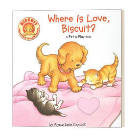 Collins柯林斯 英文原版 Where Is Love Biscuit 什么是爱 小饼干I狗 触摸纸板书 英文版 进英语原版书籍
