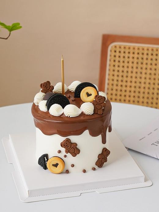 巧克力淋面小熊饼干蛋糕 商品图0