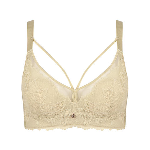 都市丽人聚拢升杯BC杯适穿舒适更聚拢蕾丝内衣超薄款3/4杯常规文胸软钢圈四排扣新年本命年红品YB32A1 商品图8